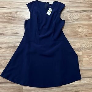 Blue business casual business formal office dress navy blue new with tags